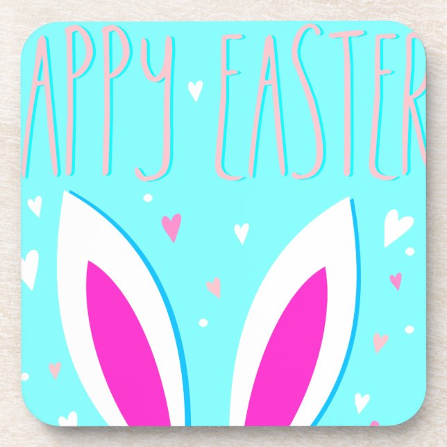 happy easter bunny coaster (Front)