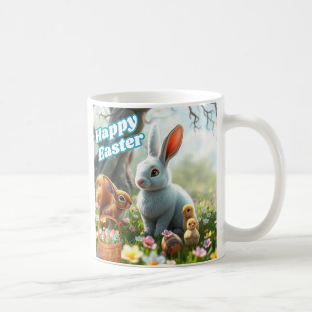 Happy Easter Bunny  Coffee Mug (Right)