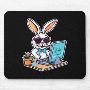 Happy Easter Bunny Computer Video Game Lovers Mouse Pad