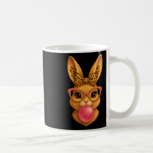 Happy Easter Bunny Coquette Bow Easter Rabbit Girl Coffee Mug