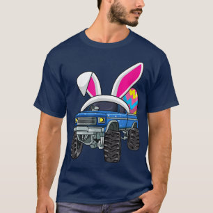 Happy Easter Bunny Costume Monster Truck Egg T-Shirt
