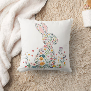 Happy Easter Bunny Cushion
