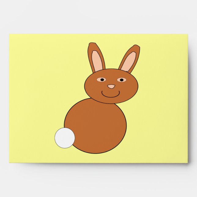 Happy Easter Bunny Custom Envelopes (Front)