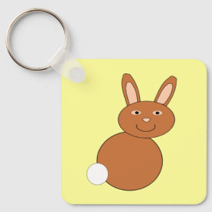 Happy Easter Bunny Custom Key Ring
