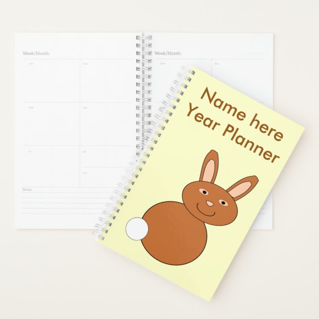 Happy Easter Bunny Custom Planner (Display)