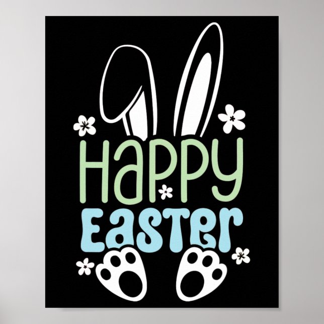 Happy Easter Bunny - Cute Easter Design For Boys G Poster (Front)