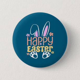 Happy Easter Bunny Cute Easter For Boys Girls 6 Cm Round Badge