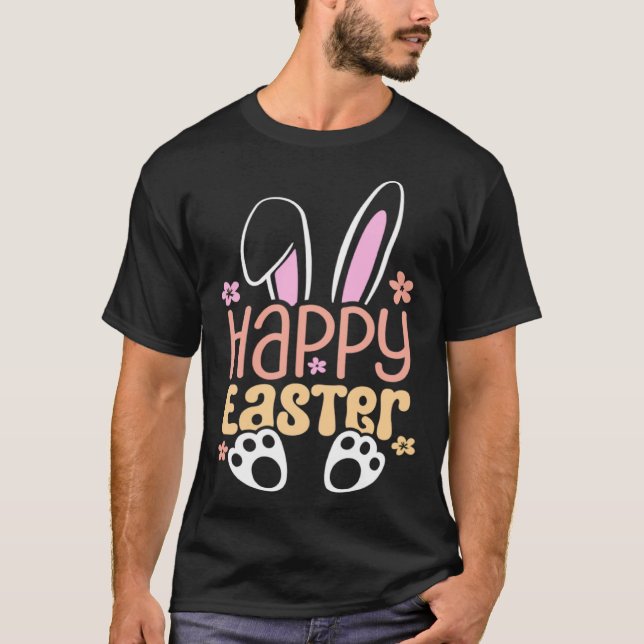 Happy Easter Bunny  Cute Easter for Boys Girls T-Shirt (Front)