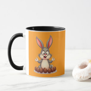 Happy Easter Bunny – Cute Rabbit with caneca Mug