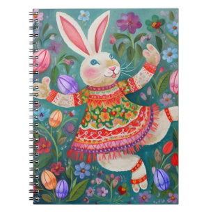 Happy Easter Bunny Dance Notebook
