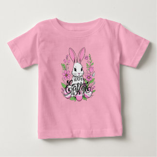 Happy Easter Bunny (dark Pink) Baby T-Shirt