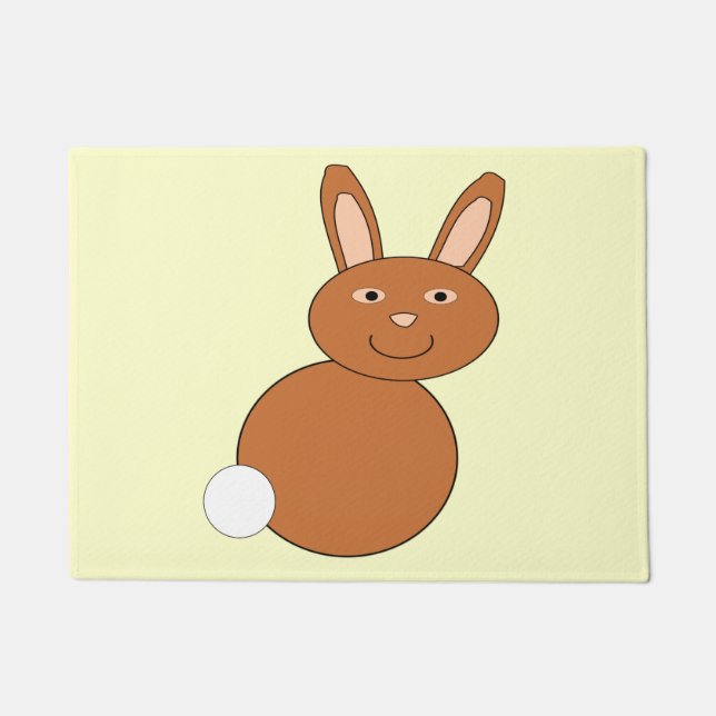 Happy Easter Bunny Door Mat (Front)