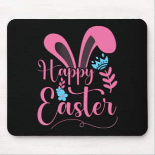 Happy Easter - Bunny Ears - Clic  Mouse Pad