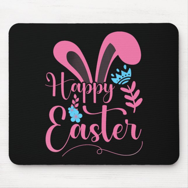 Happy Easter - Bunny Ears - Clic  Mouse Pad (Front)