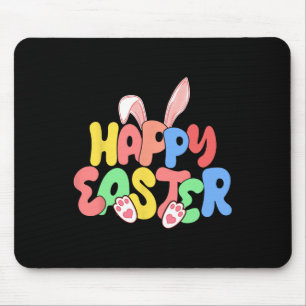 Happy Easter Bunny Ears Egg Hunting  Mouse Pad
