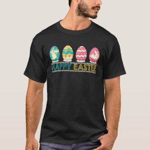 Happy Easter Bunny Ears Eggs Rabbit Celebrate Egg  T-Shirt