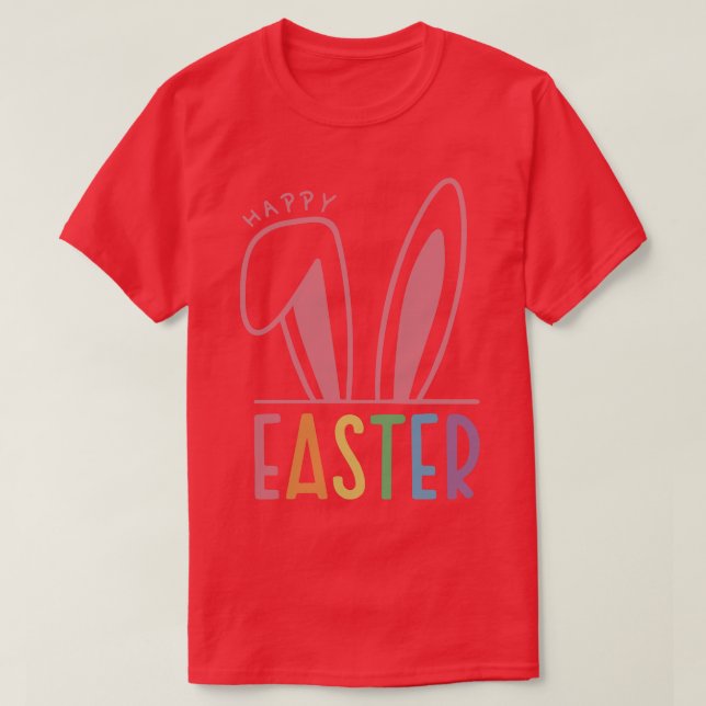 Happy Easter Bunny Ears  T-Shirt (Design Front)