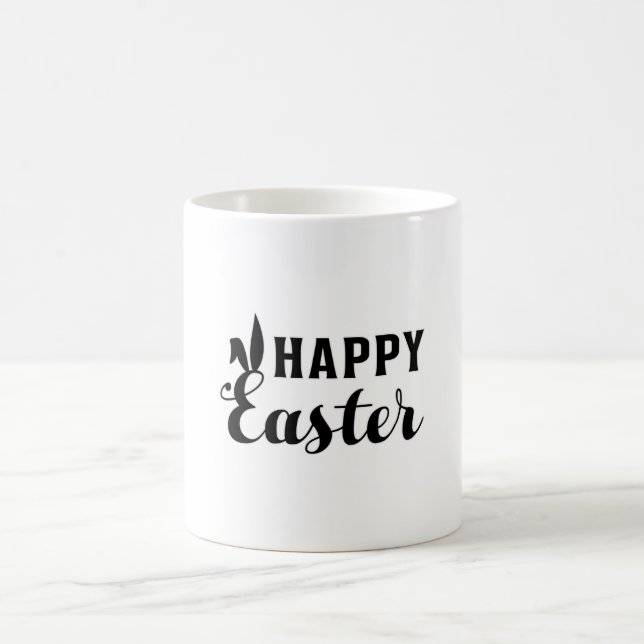 Happy Easter Bunny Easter Cute Egg Funny Gift Idea Coffee Mug (Center)