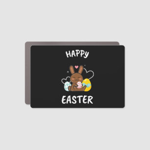 Happy Easter Bunny Easter Day Car Magnet
