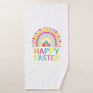 Happy Easter Bunny Easter Egg Hunt Easter Women Gi Bath Towel