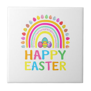 Happy Easter Bunny Easter Egg Hunt Easter Women Gi Ceramic Tile