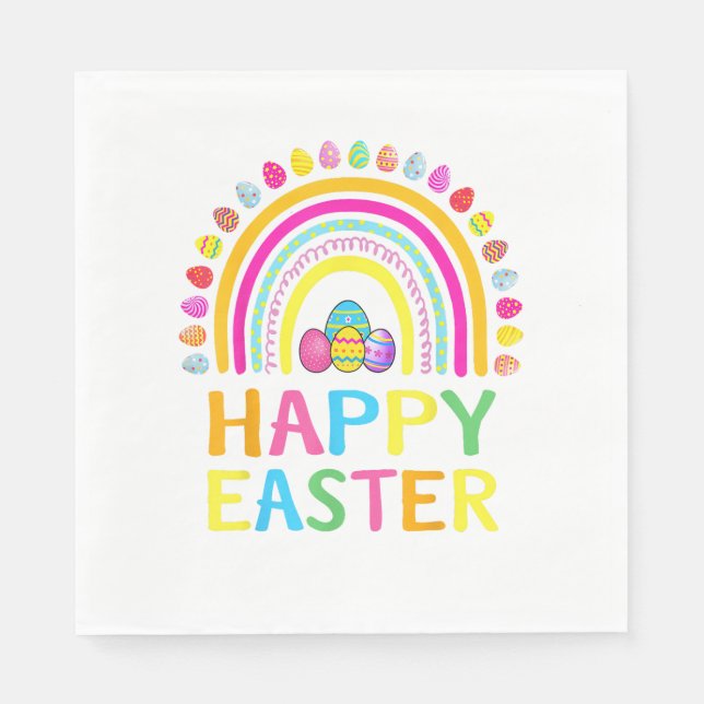 Happy Easter Bunny Easter Egg Hunt Easter Women Gi Napkin (Front)
