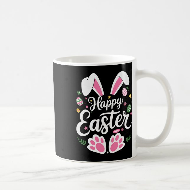 Happy Easter Bunny Easter Egg Hunt Squad Easter Wo Coffee Mug (Right)