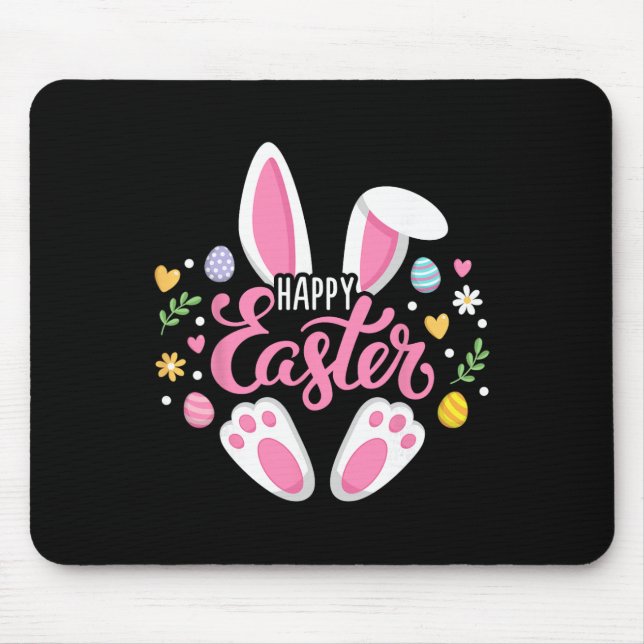 Happy Easter Bunny Easter Egg Hunt Squad Easter Wo Mouse Pad (Front)