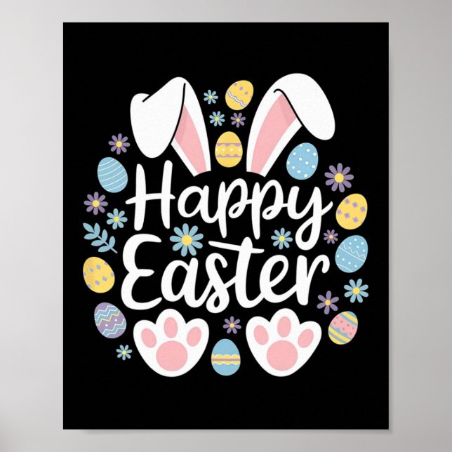 Happy Easter Bunny Easter Egg Hunt Squad Easter Wo Poster (Front)