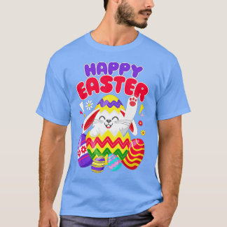 Happy Easter Bunny Easter Eggs  T-Shirt