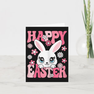 Happy Easter Bunny Easter Rabbit Women Girls Kids  Card