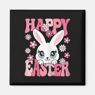 Happy Easter Bunny Easter Rabbit Women Girls Kids  Magnet
