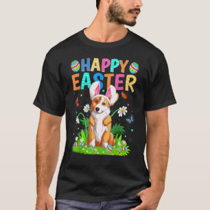 Happy Easter Bunny Egg   Corgi Dog Easter Sunday T-Shirt
