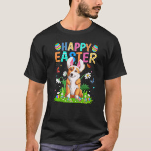 Happy Easter Bunny Egg  Corgi Dog Easter Sunday T-Shirt