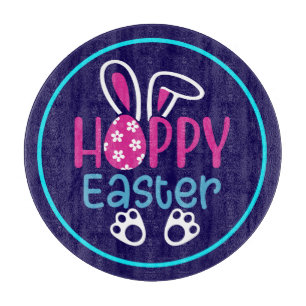 Happy Easter Bunny Egg Cute Spring Design Cutting Board