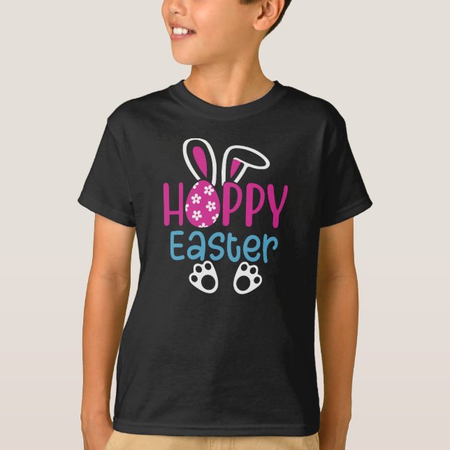 Happy Easter Bunny Egg Cute Spring Design T-Shirt (Front)