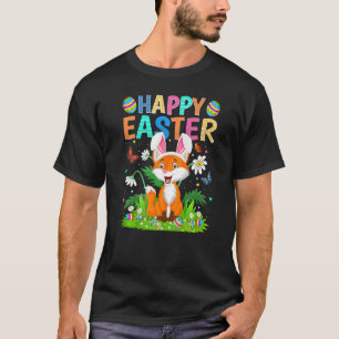 Happy Easter Bunny Egg Fox Easter Sunday T-Shirt