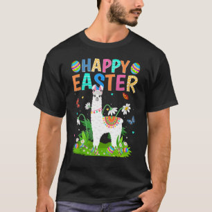 Happy Easter Bunny Egg Funny Alpaca Easter Sunday T-Shirt