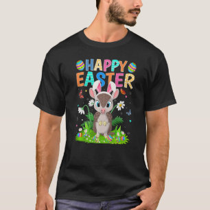 Happy Easter Bunny Egg Funny Armadillo Easter Sund T-Shirt