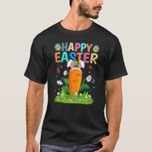 Happy Easter Bunny Egg Funny Carrot Easter Sunday  T-Shirt
