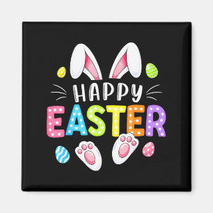 Happy Easter Bunny Egg Funny for Kids Boy Girl Magnet