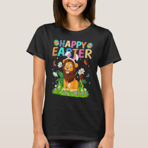 Happy Easter Bunny Egg Funny Lion Easter Sunday T-Shirt