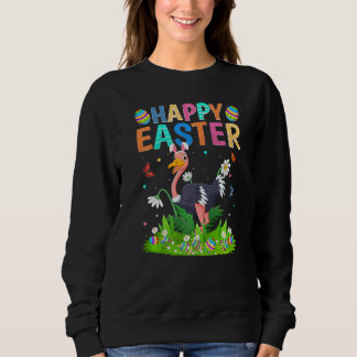 Happy Easter Bunny Egg Funny Ostrich Bird Easter S Sweatshirt