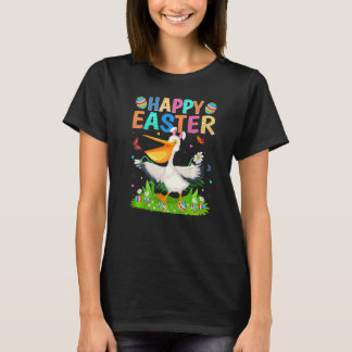 Happy Easter Bunny Egg Funny Pelican Bird Easter S T-Shirt