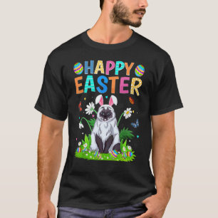 Happy Easter Bunny Egg Himalayan Cat Easter Sunda T-Shirt