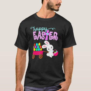 Happy Easter Bunny Egg Hunt Christian Girl Kid Tod T-Shirt
