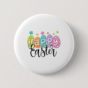 Happy Easter Bunny Egg Hunt Easter Day Shirt Famil 6 Cm Round Badge