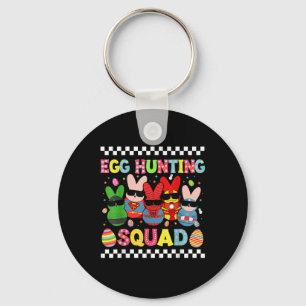 Happy Easter Bunny Egg Hunting Squad Crew Family B Key Ring