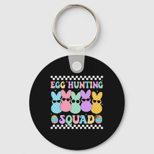 Happy Easter Bunny Egg Hunting Squad Crew Family B Key Ring