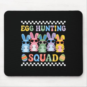 Happy Easter Bunny Egg Hunting Squad Crew Family B Mouse Pad